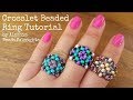 Crosslet Beaded Ring Tutorial