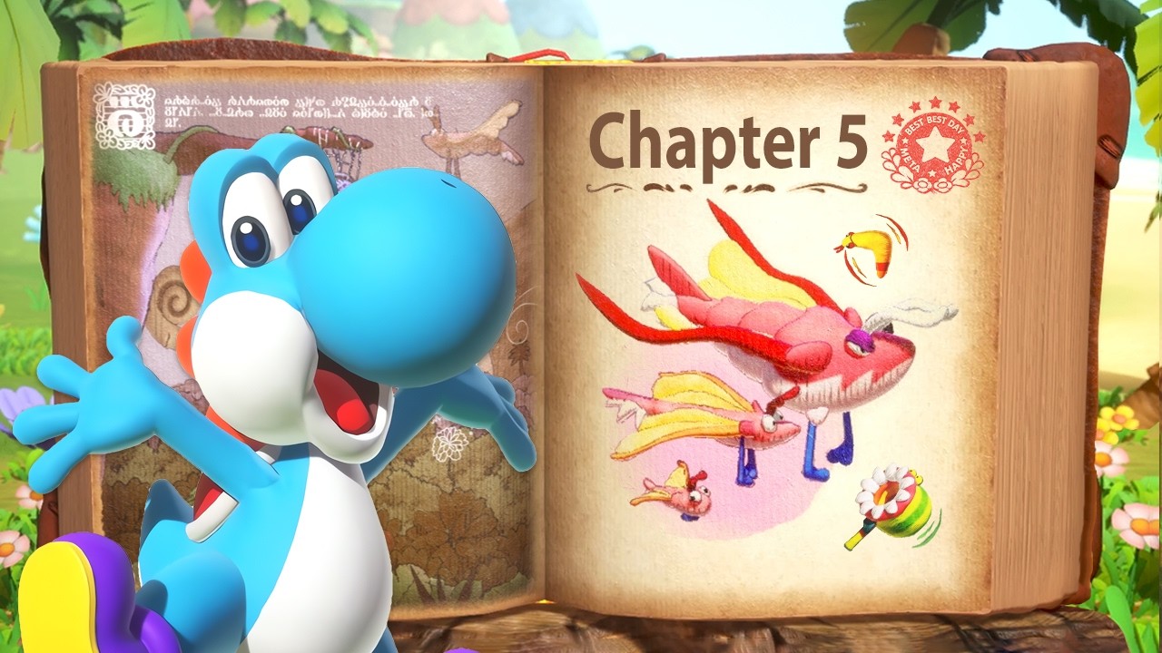 Yoshi and the Mysterious Book - 100% Walkthrough Part 5: Bug