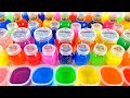 Satisfying l mixing all my slime smoothie l making glossy slime asmr rainbowtoytoctoc