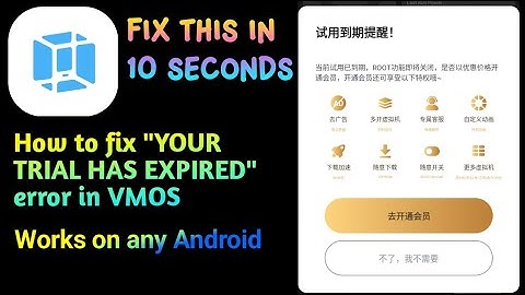 How to Fix “Your Trial Has Expired” in VMOS || Restore Root Access
