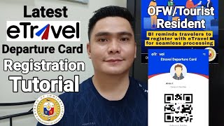 LATEST ETRAVEL DEPARTURE CARD REGISTRATION TUTORIAL | REQUIRED FOR OFW/TOURIST & RESIDENTS