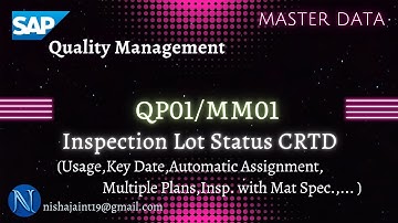 SAP S/4HANA QM | Inspection Lot in Status is Created (CRTD) | SAP Quality Management