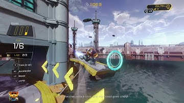 Ratchet & Clank: Kalebo III Hoverboard race: Gold cup in under 2:05