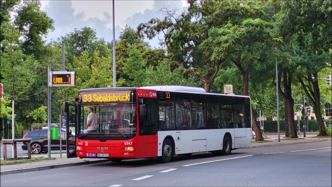 Soundaufnahme von einem MAN Lions City A37 wagen 4347 der BSAG