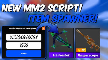Best Mm2 Script! Item Spawner| Pastebin Link | Murder Mystery 2 Latest Working 2025 📜🩸🔪