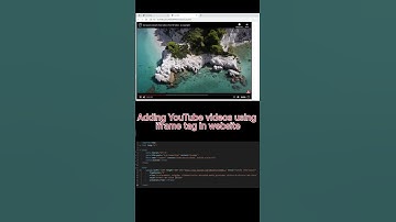 How to embed YouTube videos using iframe tag in websites | iframe tag in html#shorts #coding #html5