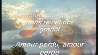 amour perdu - adamo- lyrics en francais chords