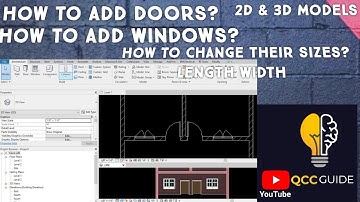 Revit Beginner Tutorial 04 | How to Add Doors and Windows | Architecture Tutorials | English