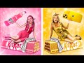 Золотая девушка vs розовая девушка / Цветной челлендж!