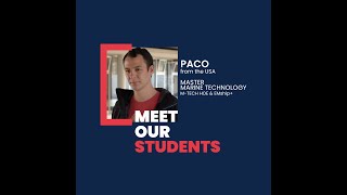 Paco, MSc Marine Technology
