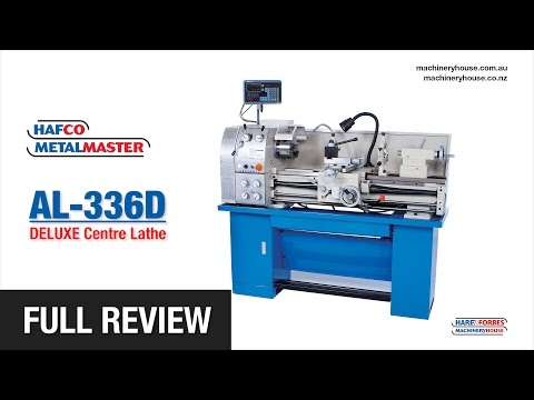 AL-336D DELUXE Centre Lathe HAFCO Metalmaster - Full Review (L682D)