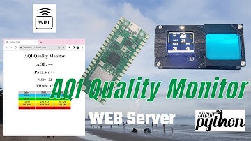 AQI monitor pm2.5 v 2.0 (PICO W) Webserver & CIRCUITPYTHON เครื่องตรวจจับฝุ่น PM2.5  RP2040 #shorts