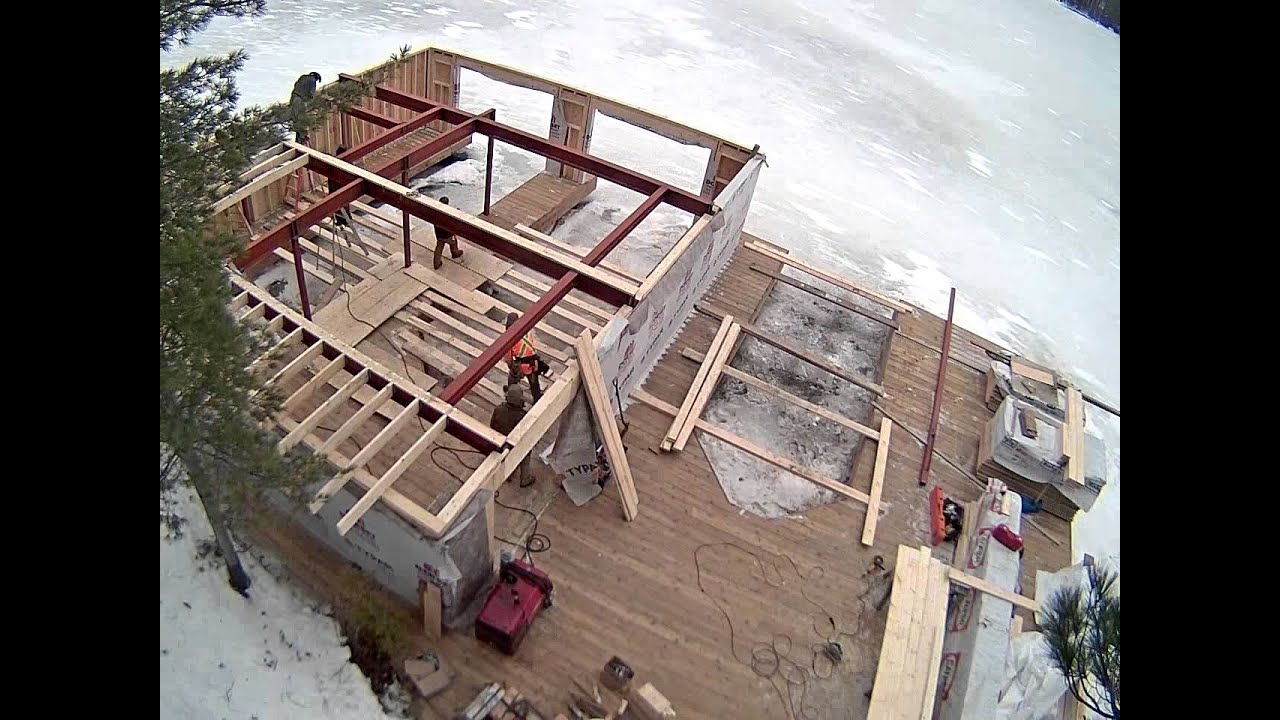 Building a boathouse in Muskoka - YouTube