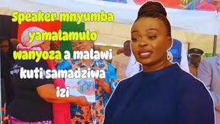 Speaker wa m'nyumba yamalamulo wanyoza a Malawi kuti samadziwa izi mchifukwa zitukuko sizimachitika