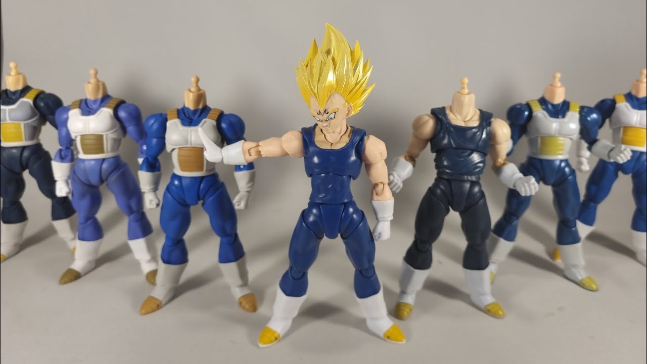 TonsenartToys Majin Vegeta - headswaps and poses! - Third Party Figuarts  Review 