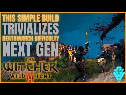 The Witcher 3 GODLY Yet Simple Melee Build That Makes Deathmarch A Piece Of Cake | Melee Build