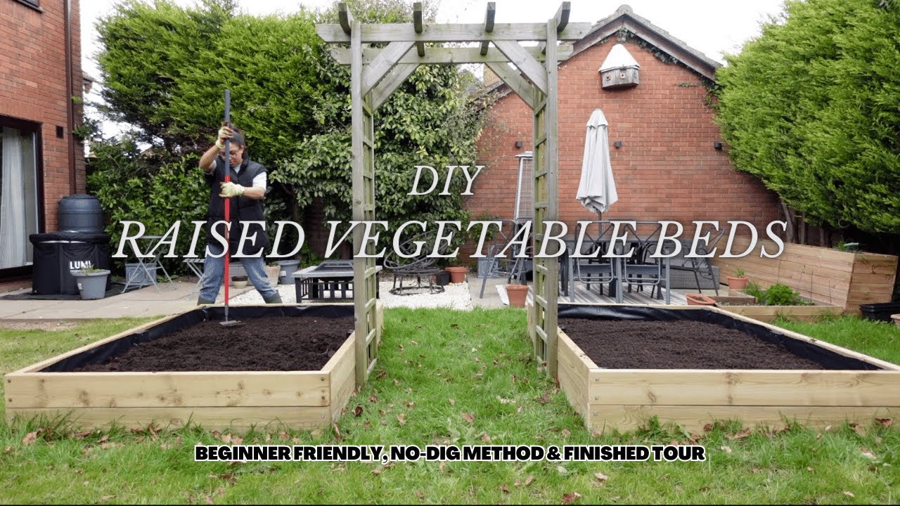 Beginner Friendly DIY No Dig Raised Vegetable Garden Beds Tutorial ...