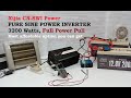 Xijia CN SWI Power 3200 watt pure sine inverter REAL TEST using 2 Power Queen 200ah plus Batteries