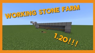 WORKING Stone Farm For Minecraft Bedrock | 1.20