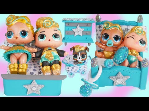 Slumber Party with LOL Surprise Luxe Pet Family + Supreme Barbie Bunk Beds