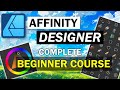 Affinity designer  crash course for beginners 2024