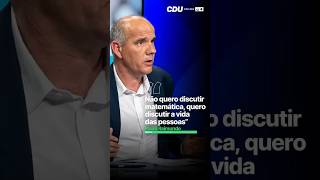 Não quero discutir matemática, quero discutir a vida das pessoas!