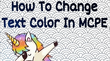✔️How To Change MCPE Text Color