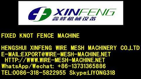 Fully automatic Fixed Knot Fence Machine