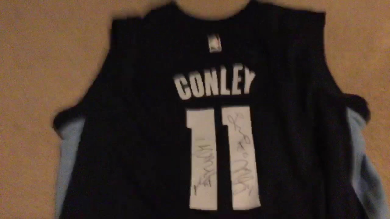 Mike Conley autograph jersey! - YouTube