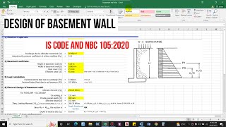 RCC Basement wall design (Manually) | ETABS Modeling of Multistory Building | NBC 105:2020, IS 1983