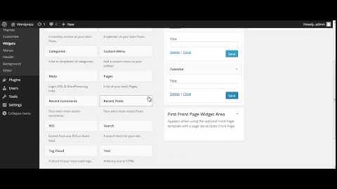 wordpress การใช้งาน Widgets