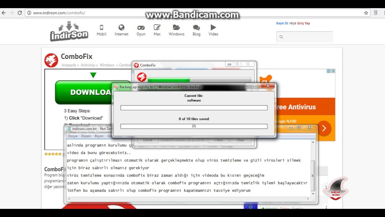 combofix indir Gizli Virüsleri silme - YouTube