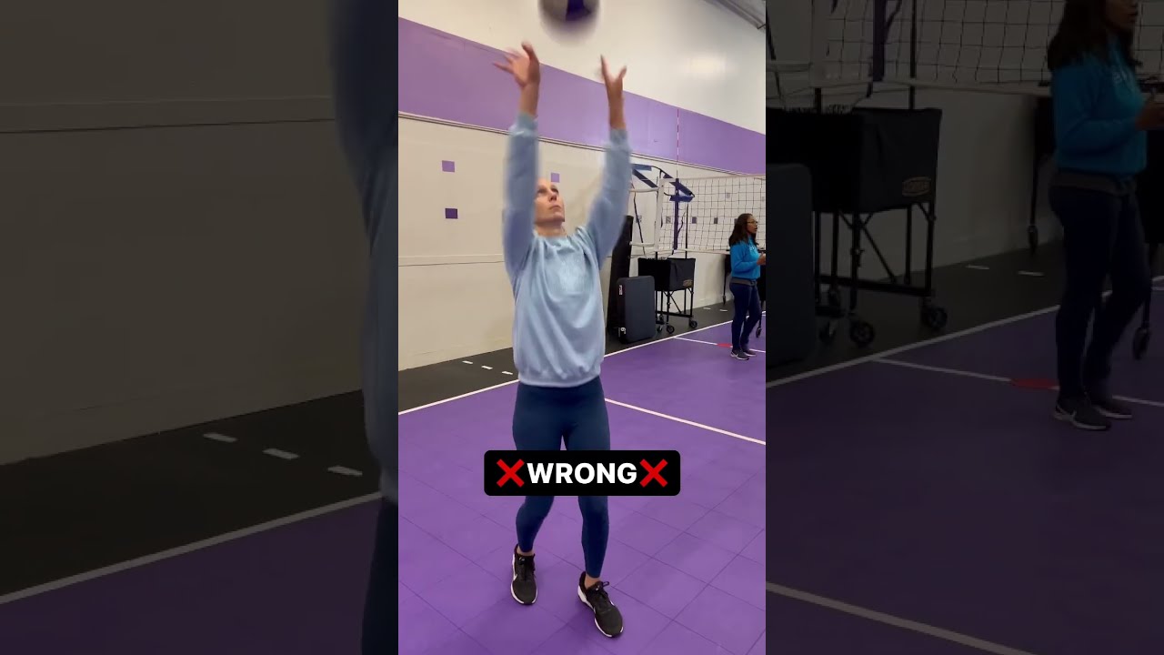 Right Vs Wrong Setter Hands Volleyballdrills Volleyball Blockoutacademy Drill Defense