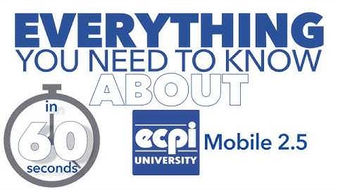 ECPI University Official Mobile App - Version 2.5