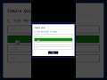 Quiz App using javascript #shorts #javascript #QuizApp