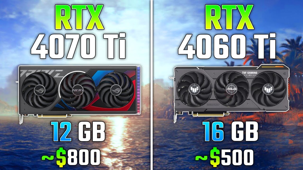 RTX 4060 Ti vs RTX 4070 - 8 Games Test 