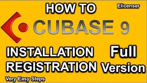 HOW TO || Install & Activate Cubase 9 || Elicenser Cubase 9 || Cubase Elements 9 Install & Activate