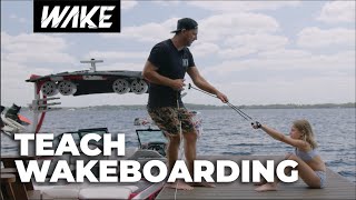 Boarding Basics | Teaching others how to get up on a wakeboard