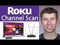 How to run a channel scan on a tcl hisense and onn roku tv