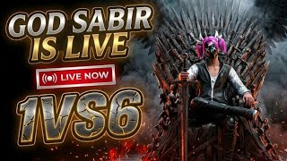 GOD SABIR IS LIVE 1VS6 TEST #free fire #live #Livestrem #ffind @nonstopgaming