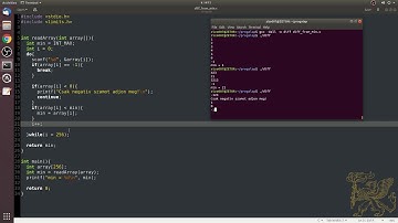 Programozás alapjai - Tömb elemeinek minimumtól való eltérése (4. gyak - 4)