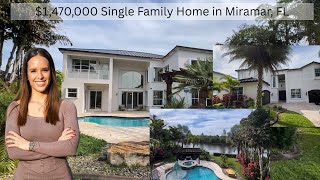 1 470 000 Single Family Home in Miramar FL