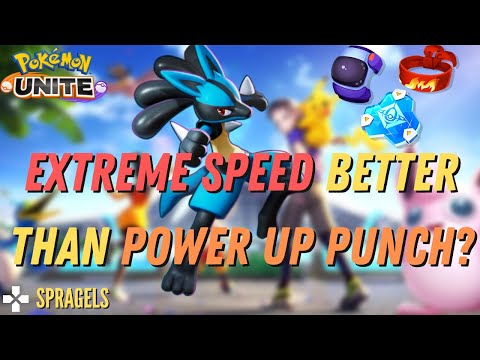 Is Extreme Speed Lucario Better Than Power Up Punch Master Rank Gameplay Pokemon Unite Youtube
