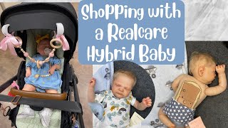 Shopping With a Hybrid Realcare Reborn Baby & Friends.