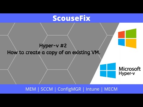 Videó: Hogyan másolhatok egy Hyper V virtuális gépet?