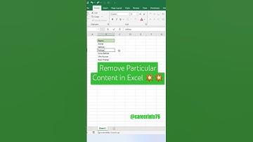 Remove Particular Content in Excel 💥💥 #excel #asmr #computer #excelformula #tricks #exceltips #trend