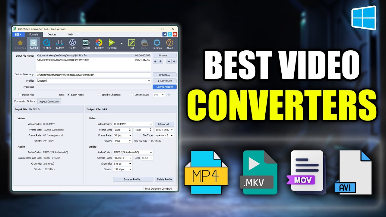 Top 5 Free Best Video Converters for PC No Watermark
