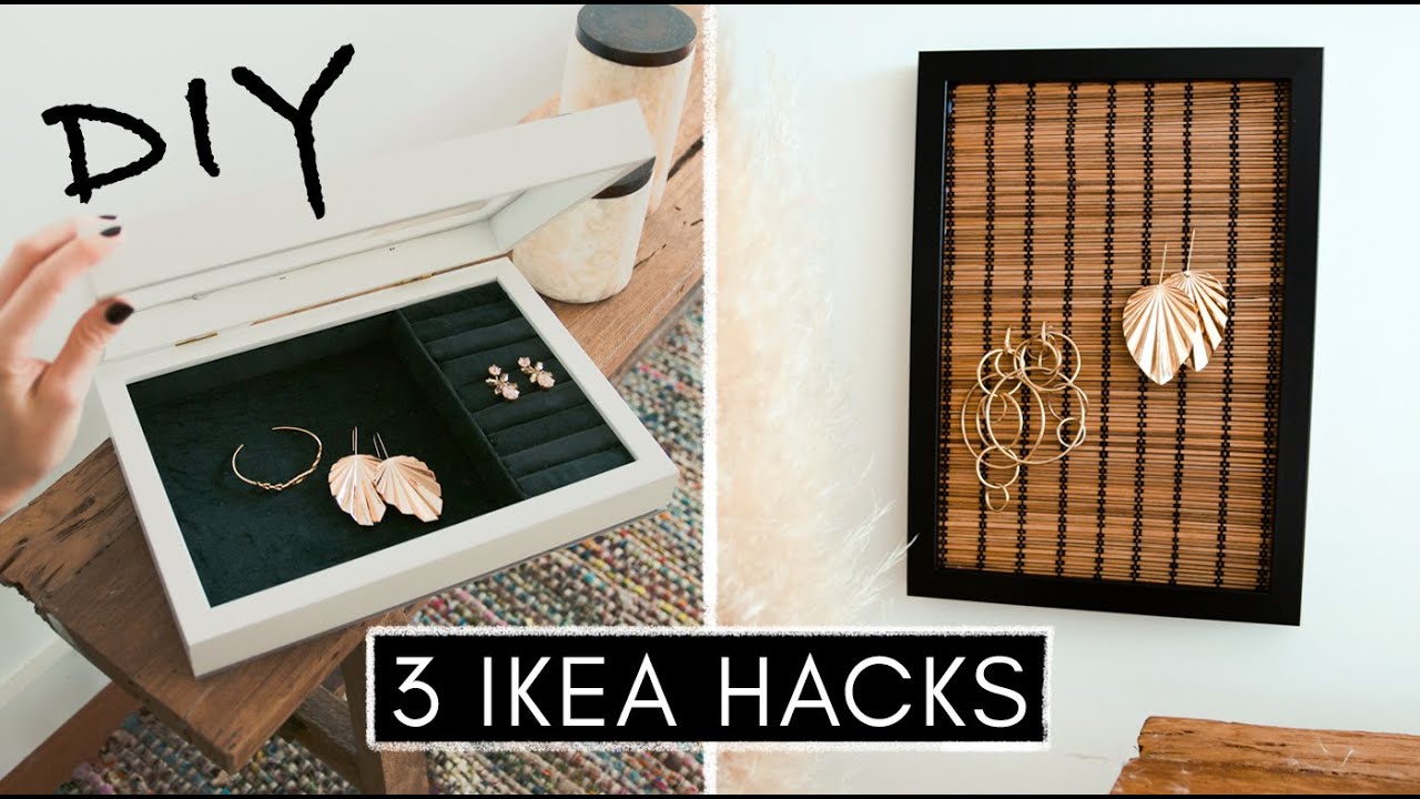 3 etwas andere IKEA Hacks - RIBBA Special zur DIY Schmuckaufbewahrung -  YouTube