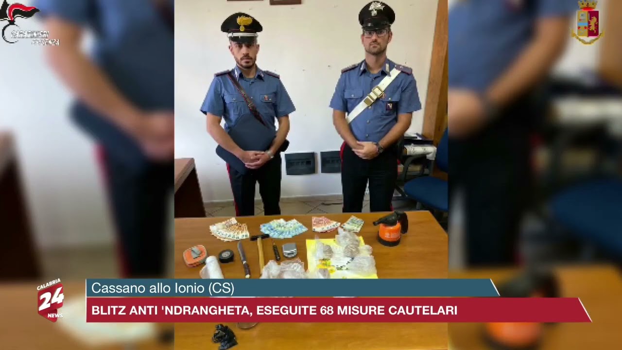 Cassano allo Ionio, Blitz anti 'ndrangheta: eseguite 68 misure cautelari