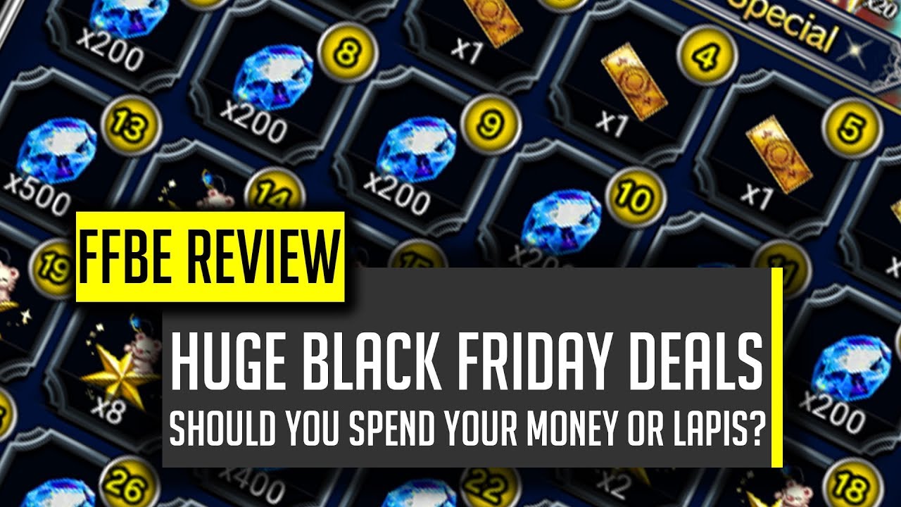 Black Friday Bundle Review!  AMAZING DEALS FOR ALL!  - [FFBE] Final Fantasy Brave Exvius